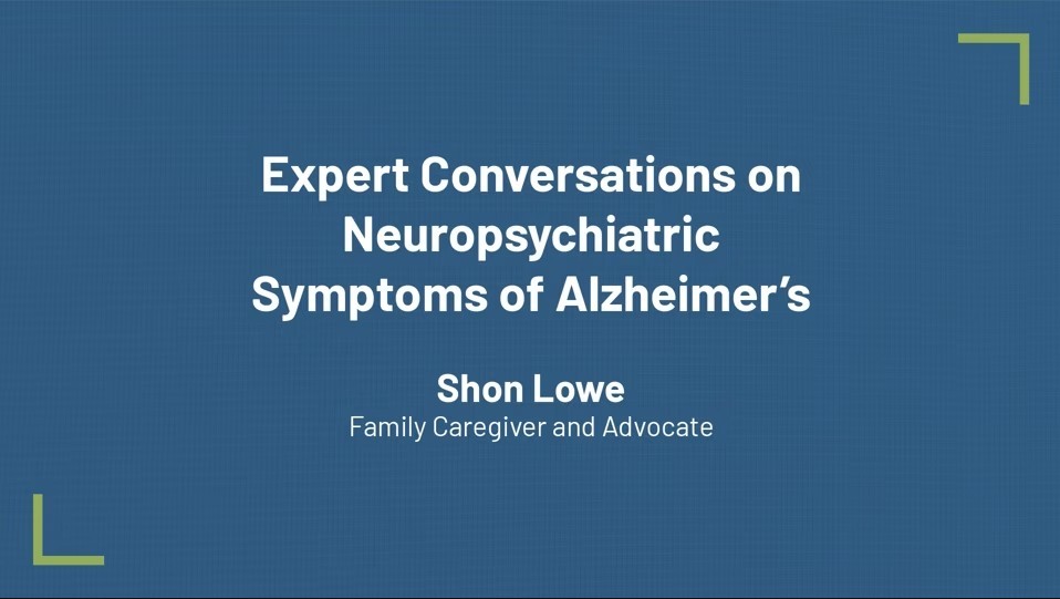 Shon, Family Caregiver, Advocate
